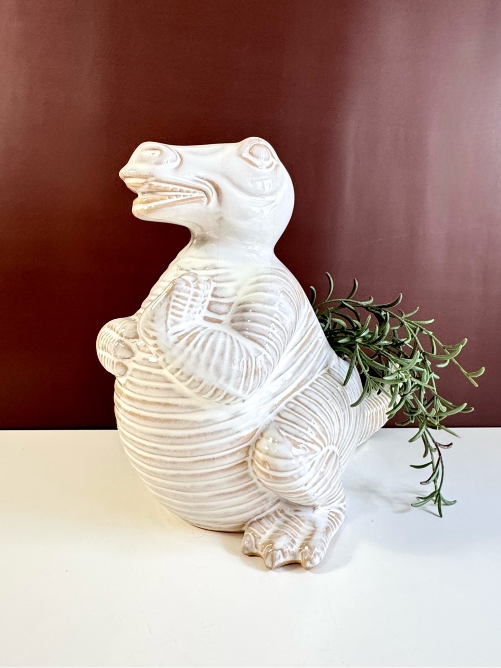 Ceramic Dinosaur Terracotta Indoor~Outdoor Planter